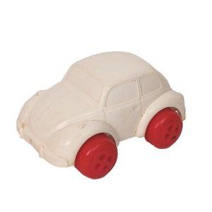 Viking Toys Volkswagon VW Beetle Vintage White Made In Sweden Good Condition